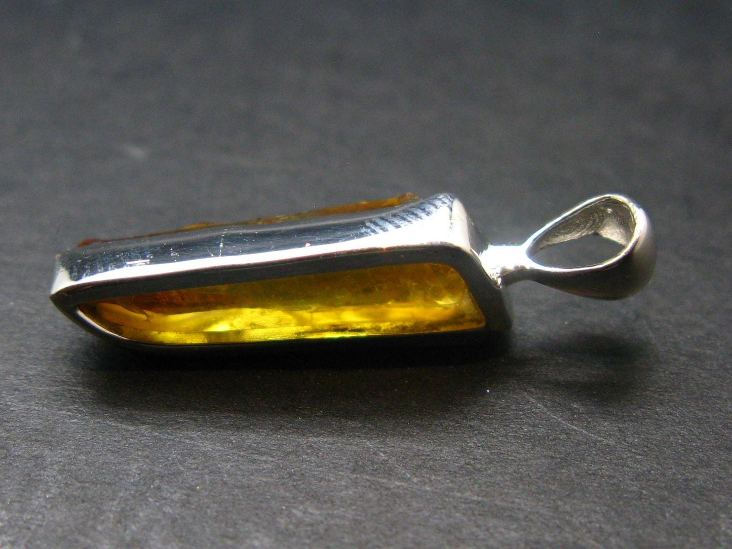 Zincite Zinkite Crystal 925 Silver Pendant From Poland - 1.0" - 2.68 Grams