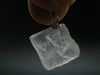 Clear Petalite Crystal Silver Pendant from Brazil - 0.7" - 1.89 Grams