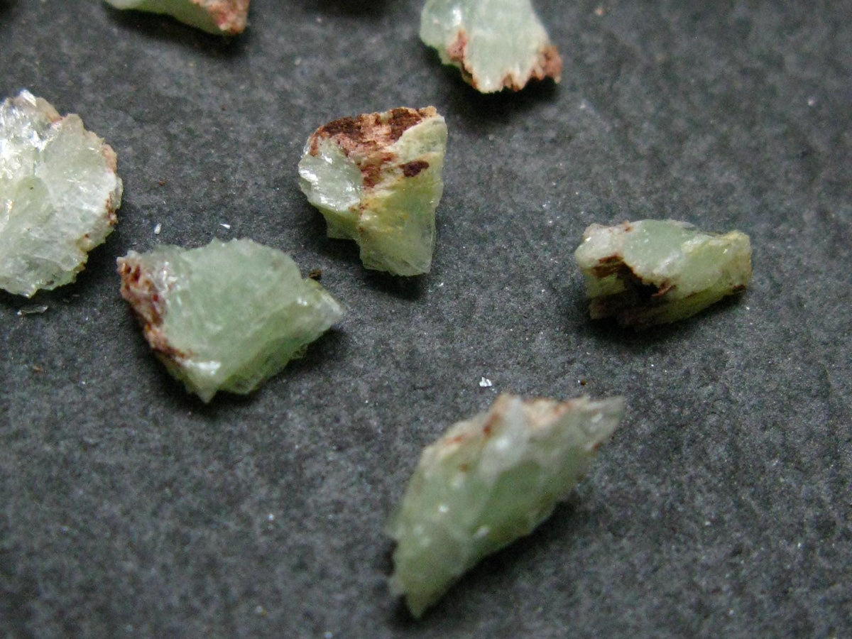 lot of 10 Very Rare Phosphophyllite Crystals From Bolivia - 7.70 Carats