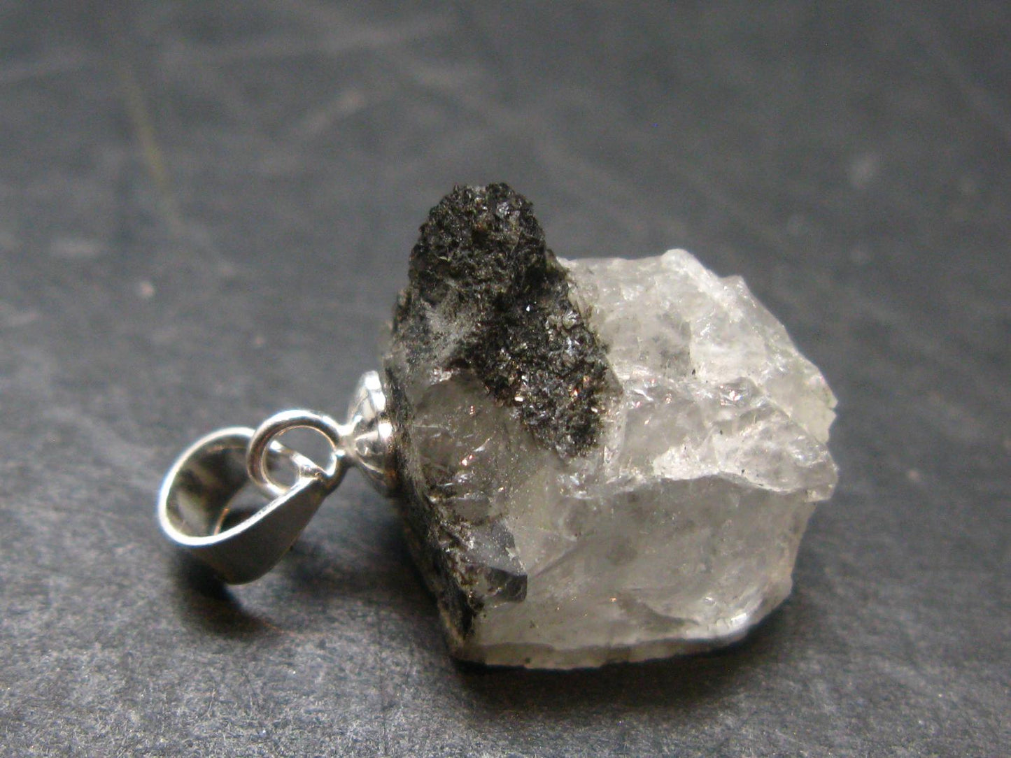 Phenakite Phenacite Silver Pendant from Brazil - 0.7 Inches - 1.80 Grams