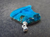 Fabulous Vivid Blue Chrysocolla Chrysocola Silver Pendant From Arizona, USA - 1.3" - 3.37 Grams