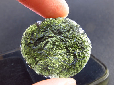 Moldavite Tektite Raw Piece from Czech Republic - 1.4" - 72.45 Carats - 14.5 Grams