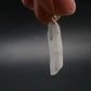 Rare Clear Natrolite Crystal Silver Pendant From Tanzania - 1.3" - 1.29 Grams