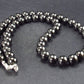 Elite Shungite Necklace with 8mm Round Beads From Russia - 18"