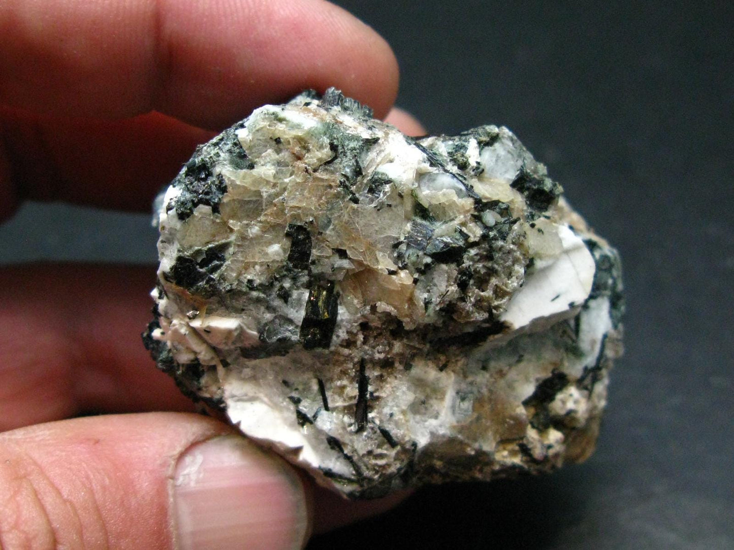 Rare Catapleiite on Natrolite & Aegirine cluster from Canada - 2.2"