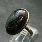 Real!! Very Rare Nuumite Nuummite Sterling Silver Ring from Greenland - 5.56 Grams - Size 8.5