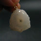 Anandalite Quartz Crystal Silver Pendant From India - 1.2" - 5.30 Grams