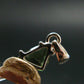Moldavite Tektite Facetted Silver Pendant from Czech Republic - 0.7" - 1.10 Grams