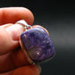 Rare High-Quality Charoite Silver Plated Pendant From Russia - 1.4" - 5.92 Grams
