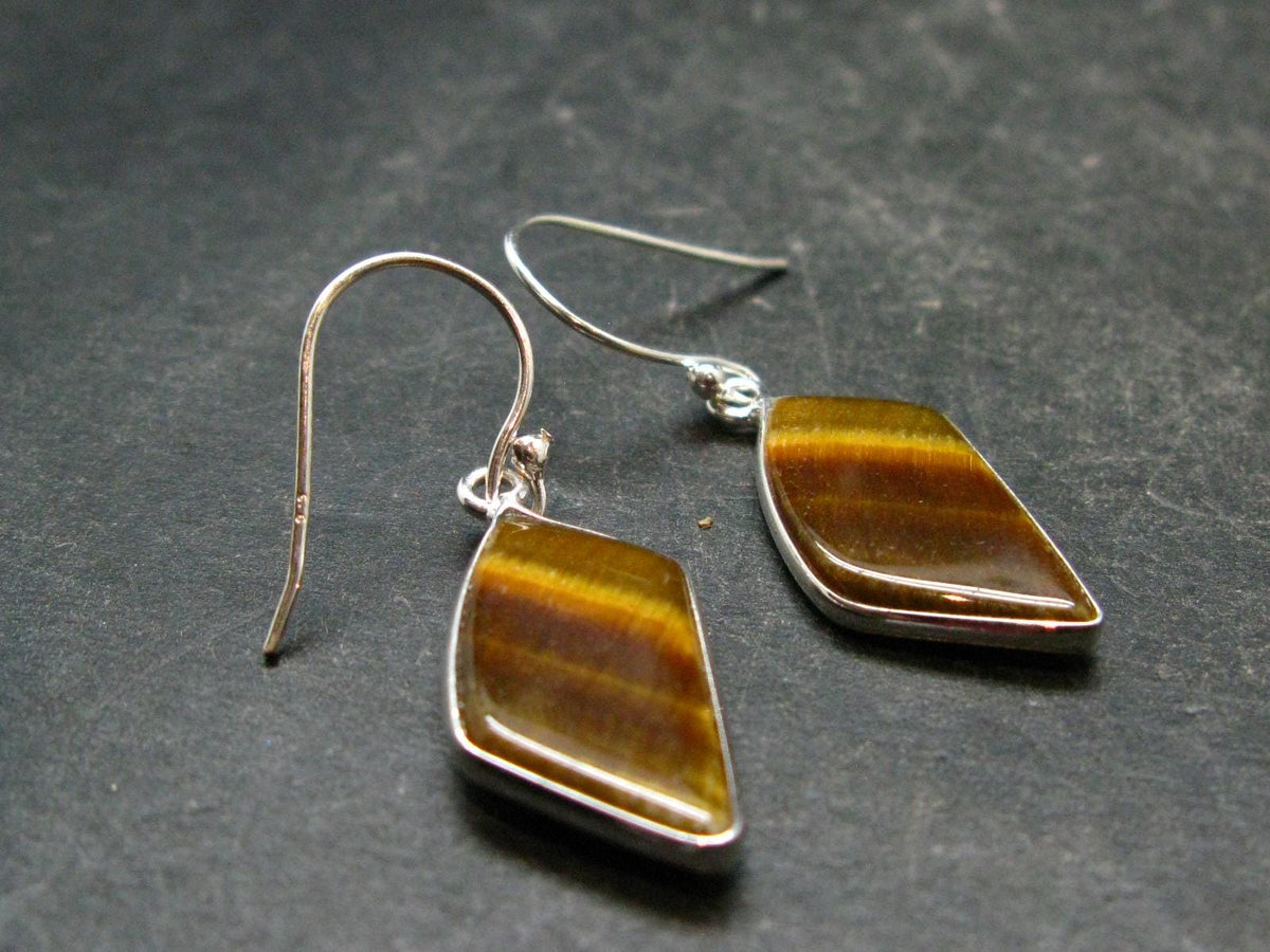 Tiger Eye Earrings - 3.91 Grams