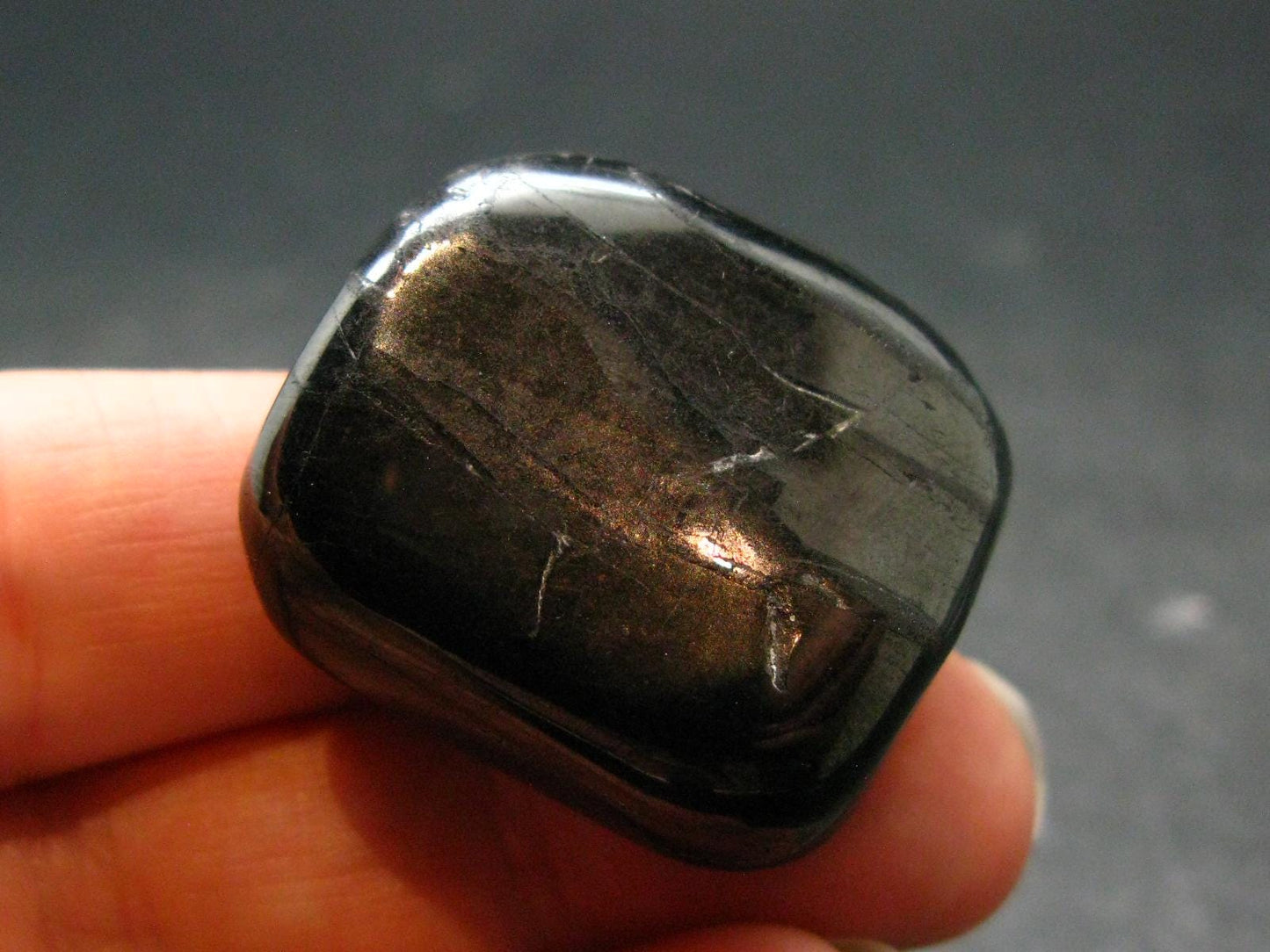 Elite Shungite Tumbled Piece from Russia - 1.1" - 15.82 Grams