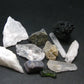Synergy 12 Set Phenakite Moldavite Natrolite Petalite Danburite Tektite Scolecite Herderite Tanzanite Brookite 65.31 Gr