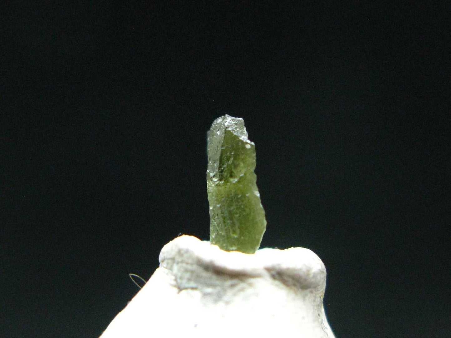 Moldavite Tektite Raw Bead from Czech Republic - 9 mm - 0.95 Carats