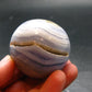 Rare Blue Lace Holly Chalcedony Agate Sphere From Malawi - 1.7"