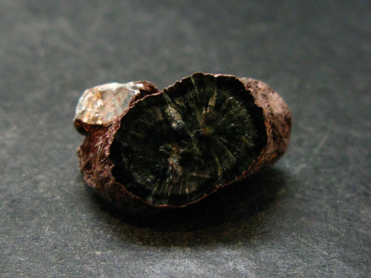 Nice Polished Seraphinite Clinochlore Stalactite From Russia - 0.9" - 4.35 Grams