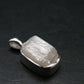 Raw Rare Natrolite Crystal Silver Pendant From Russia - 0.7" - 1.43 Grams