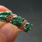 Emerald Faceted Silver Ring from Colombia - 2.97 Grams Total - Size 6.25