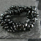 Black Spinel Genuine Bracelet ~ 7 Inches ~ 6-7mm Tumbled Beads