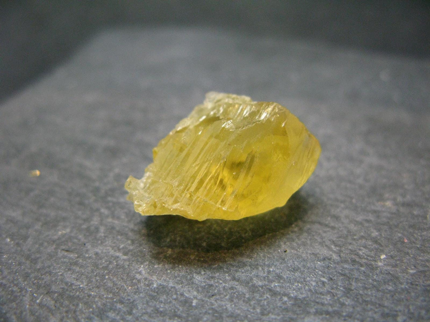 Etched Heliodor (Yellow Beryl) Crystal from Brazil - 19.80 Carats - 0.8"