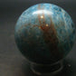 Large neon blue Apatite sphere from Madagascar- 268.58 GRAMS - 2.2"
