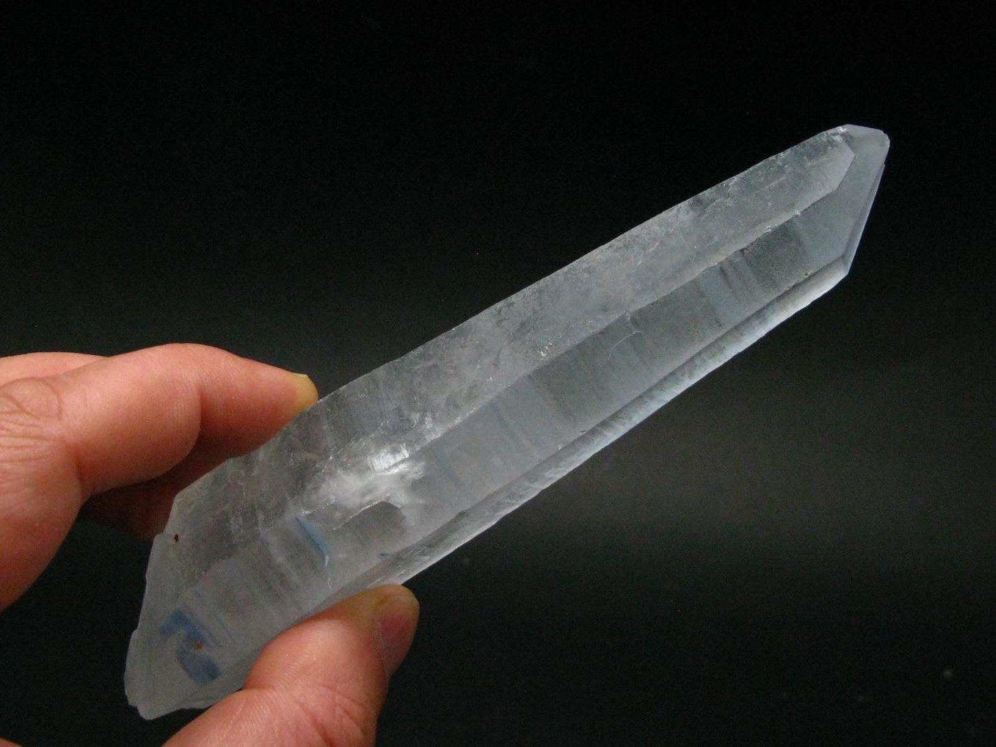 Dumortierite In Quartz Crystal From Brazil - 5.8" - 200.22 Grams