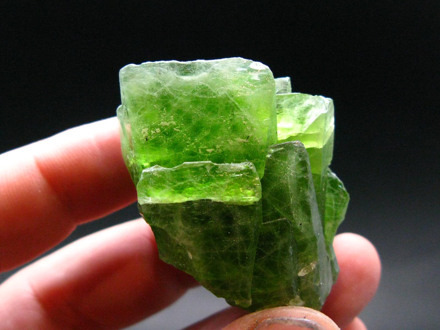 Huge 387 Carat Gem Peridot Olivine Cluster from Pakistan - 1.1"