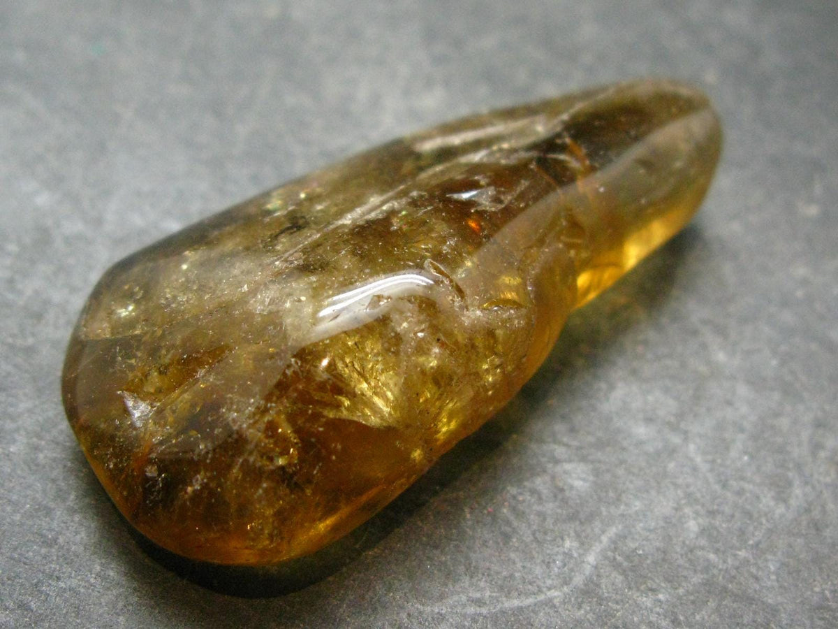 Nice Untreated Unheated Citrine Tumbled Stone from Zambia - 26.47 Grams - 2.0"