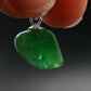 Tsavorite Gem Green Garnet Sterling Silver Pendant From Tanzania - 0.7" - 1.49 Grams