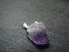 Vera Cruz Amethyst Silver Pendant From Mexico - 0.9" - 2.57 Grams