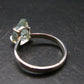 Raw Aquamarine Gem Sterling Silver Ring From Brazil - Size 9 - 3.10 Grams