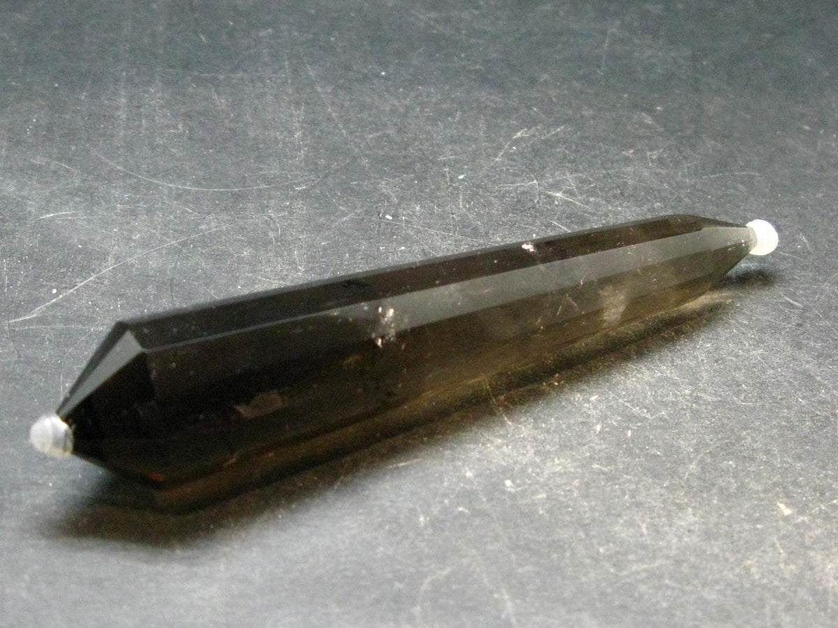 Perfect Smoky Quartz Vogel Crystal Healing Wand - 4.2" - 49.08 Grams