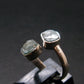Blue Zircon Ring 925 Silver from Cambodia - Size 5