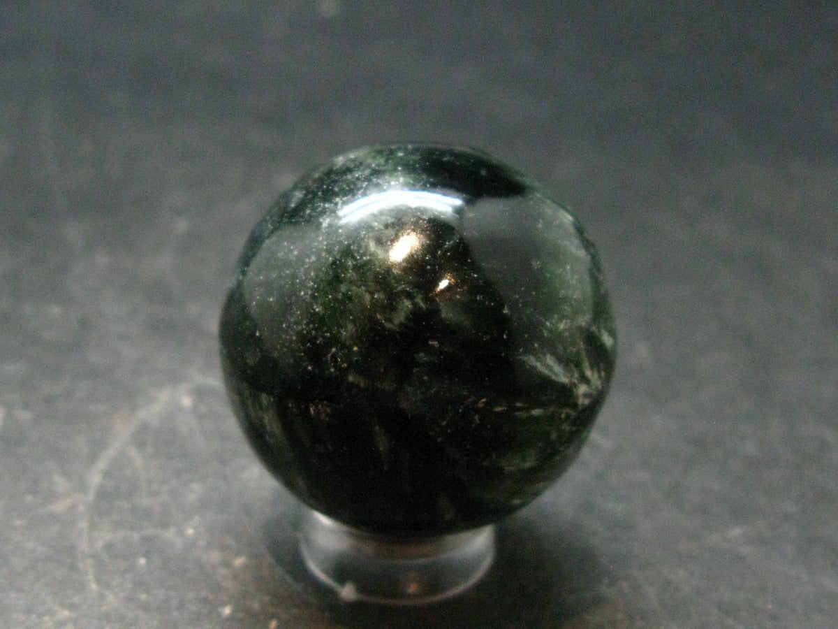Nice Polished Seraphinite Clinochlore Sphere From Russia - 1.2" - 38.29 Grams