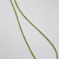 Natural Chrysoberyl Beaded Necklace, Faceted Rondelle Strand, Minimalist Crystal Jewelry