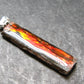 Ammolite Amolite Silver Pendant From Alberta Canada - 1.6" - 1.73 Grams