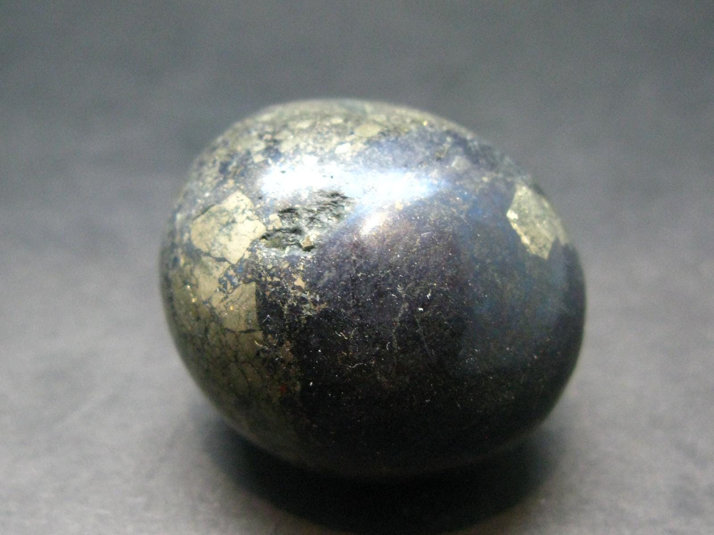 Covelite Covellite Tumbled Stone From Peru - 1.1" - 36.14 Grams