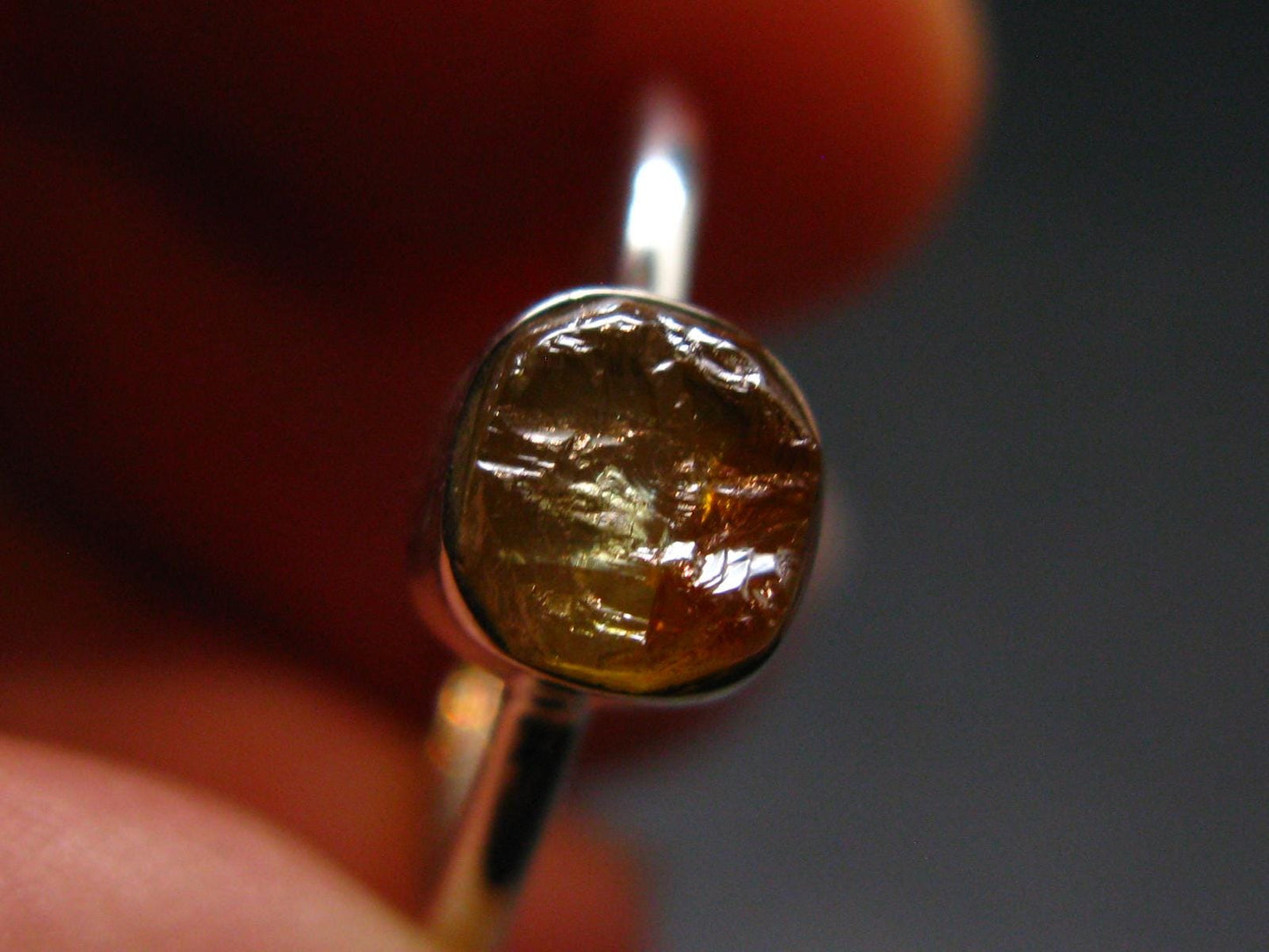 Sphalerite Silver Ring From Spain - Size 6 - 1.83 Grams