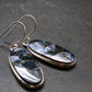 Natural Pietersite Silver Earrings from Namibia - 1.6" - 5.33 Grams