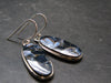 Natural Pietersite Silver Earrings from Namibia - 1.6" - 5.33 Grams