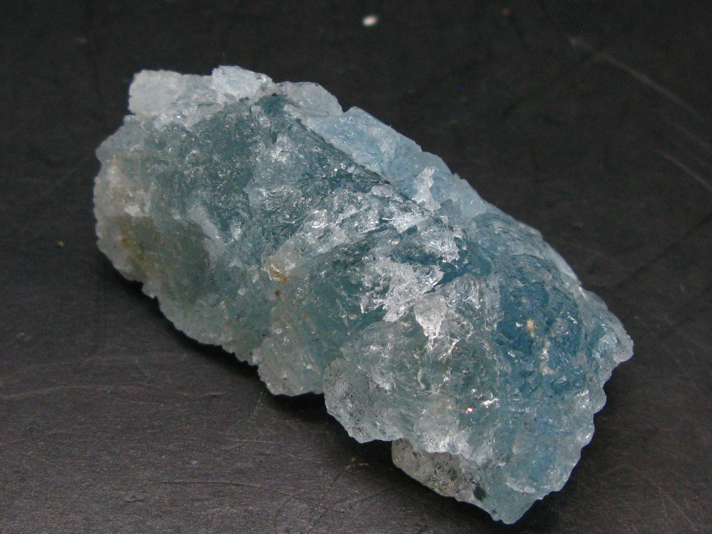 Gem Aquamarine Etched Crystal Blue Beryl From Brazil - 44.91 Grams - 2.5"