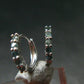 Genuine Alexandrite Gem Silver Earrings From Russia - 1.05 Grams