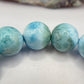 Natural Larimar Bracelet Blue Stone Beaded Bracelet Ocean Inspired Jewelry Gift