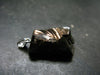 Unpolished Elite Shungite Silver Pendant from Russia - 1.2" - 2.86 Grams