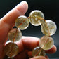 Rutilated Quartz Genuine Bracelet ~ 8 Inches ~ 20mm Round Beads