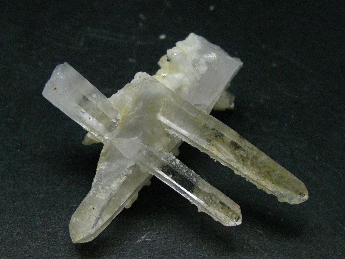 Bertrandite on Quartz cluster from Russia - 2.1"