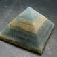 Lemurian Aquatine Blue Calcite Pyramid - 2.3" - 145.81 Grams