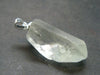 Nice Prasiolite Green Amethyst Sterling Silver Pendant - 1.2" - 25.10 Carats