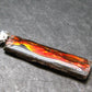 Ammolite Amolite Silver Pendant From Alberta Canada - 1.6" - 1.73 Grams