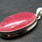 Rare Rhodochrosite Sterling Silver Pendant From Argentina - 1.5" - 8.14 Grams