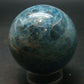 Large neon blue Apatite sphere from Madagascar- 268.58 GRAMS - 2.2"